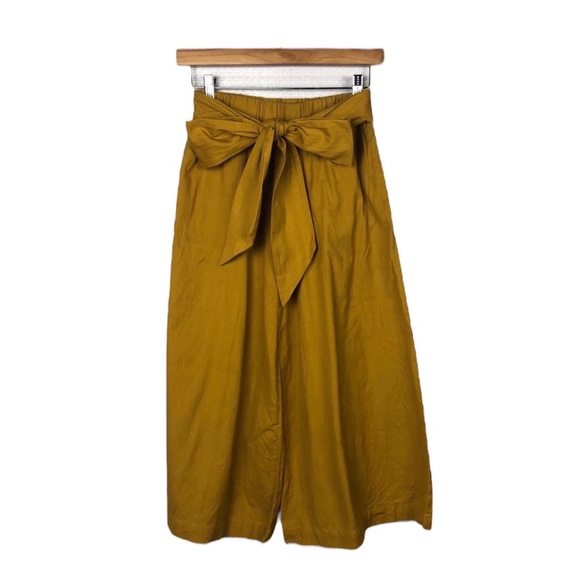 Par En Par | The Tie-Waist Culotte in Mustard XS - Picture 6 of 7